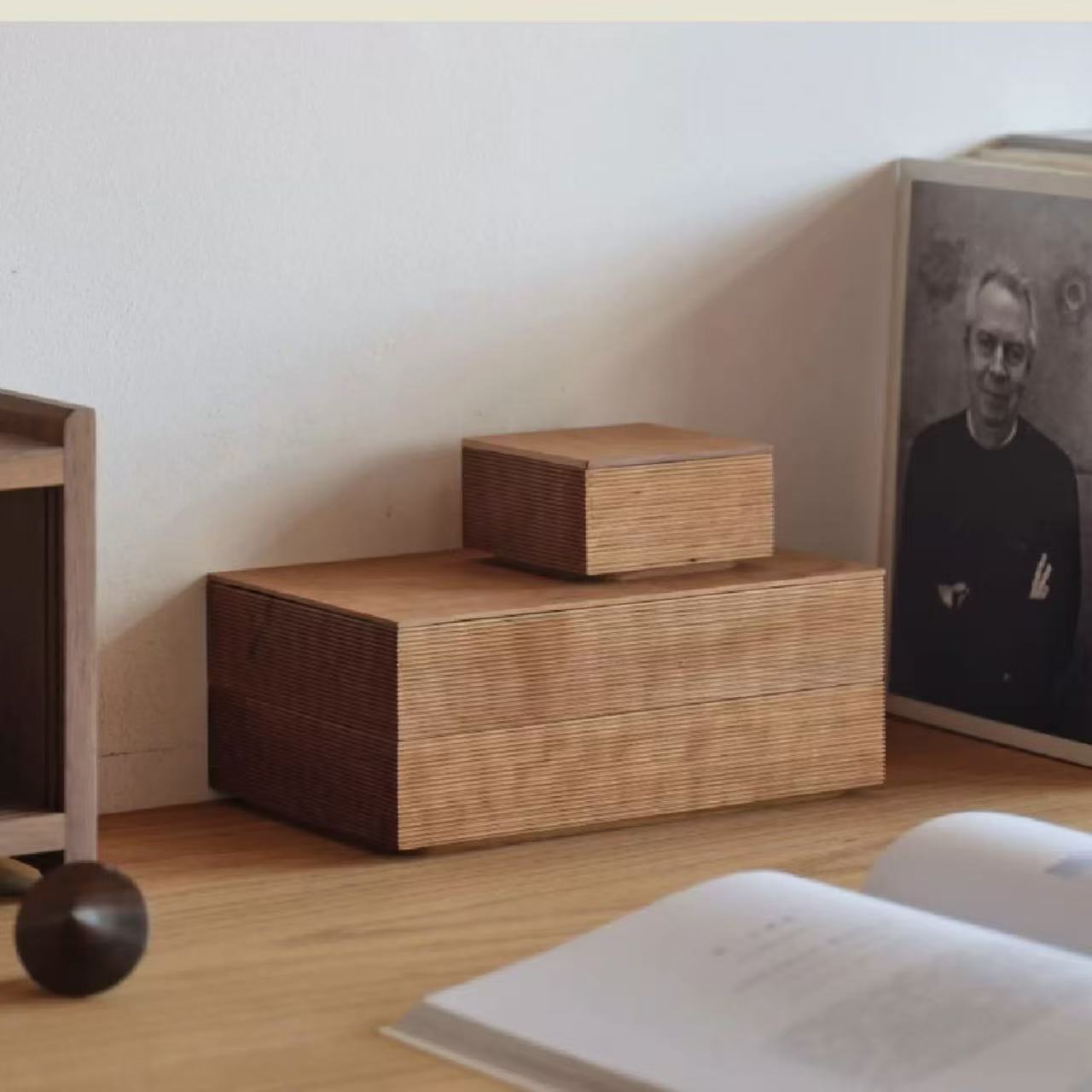 Lory Minimalist Desktop Wooden Storage Box