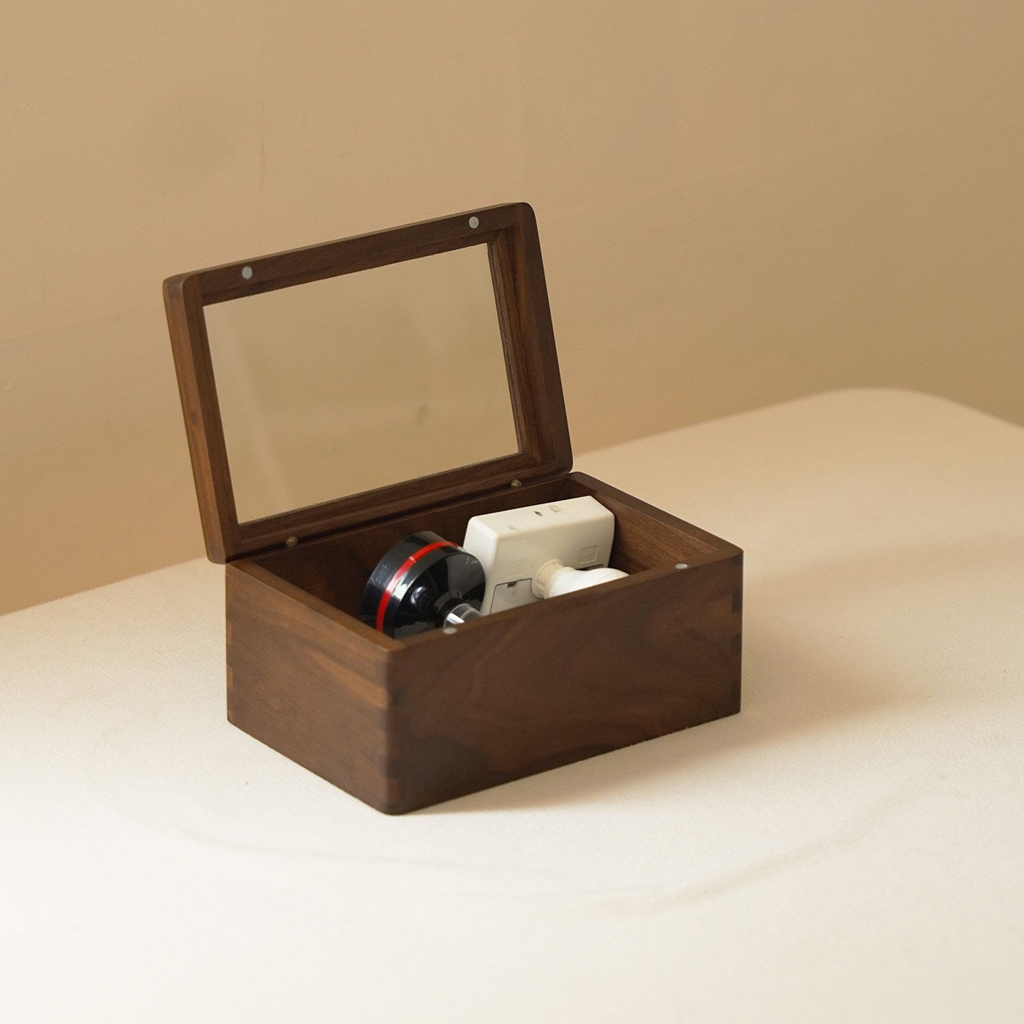 Riccardo Walnut Storage Organizer Box