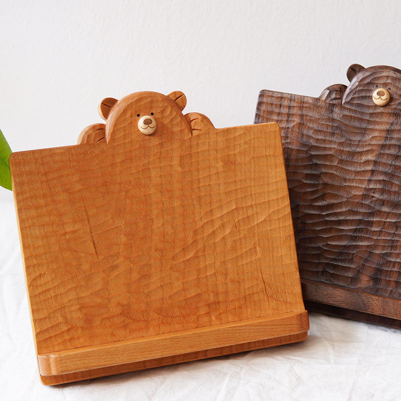 Bearstand Adjustable Wooden Reading & iPad Holder