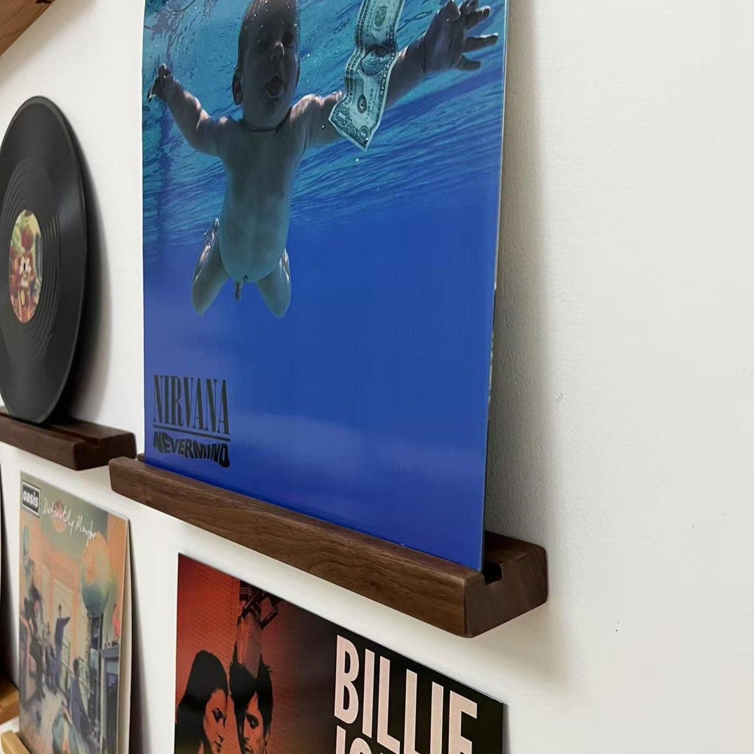 Marco Wooden Wall-Mounted Vinyl Record Display Shelf