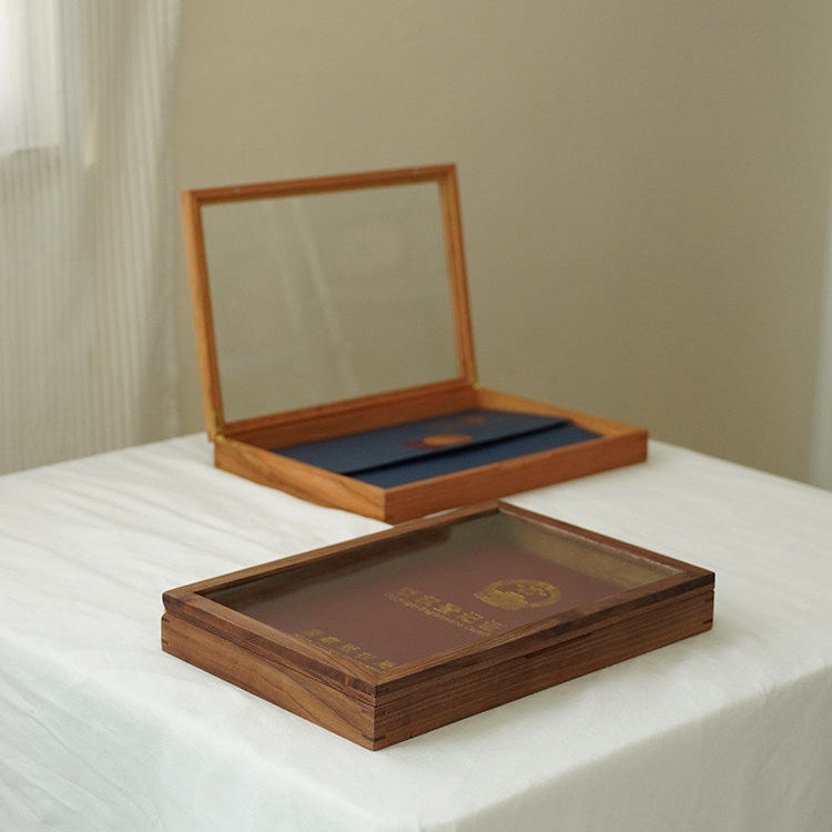 Gavin Walnut Document Organizer Box