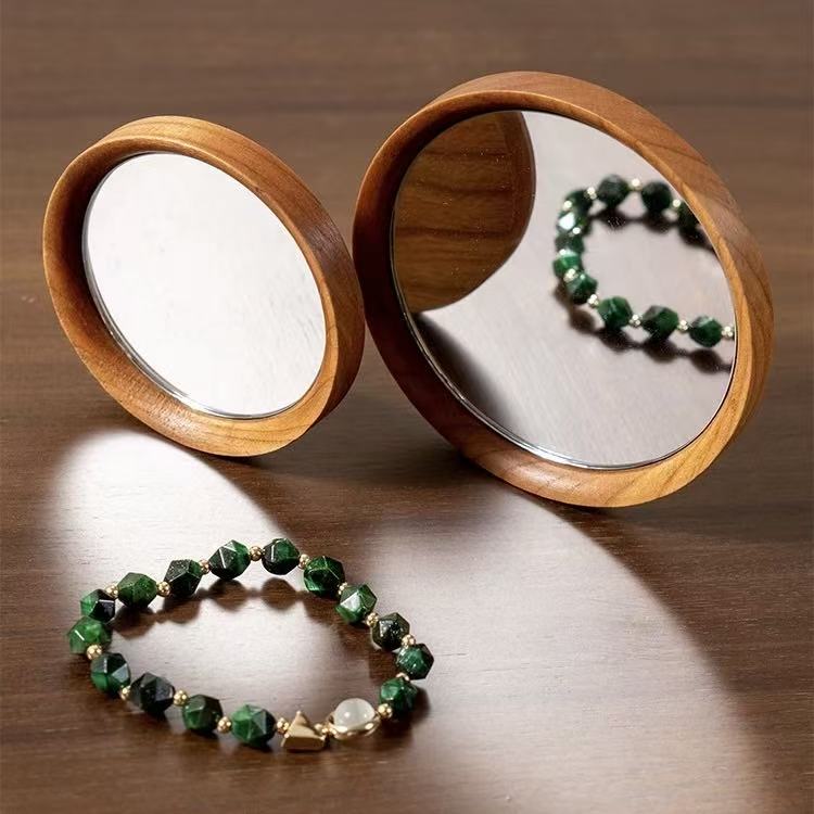 Ballons Compact Wooden Poocket Mirror