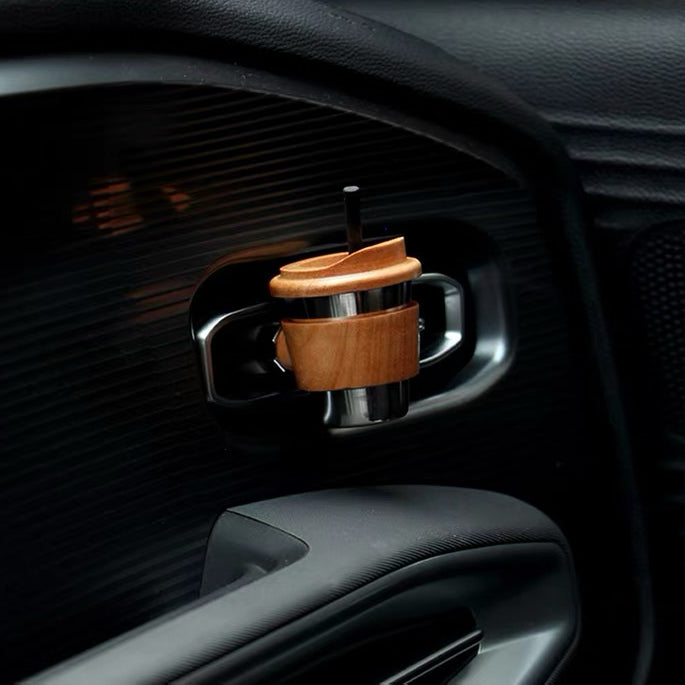 Diffuseur d'arôme de voiture en bois massif Asterin