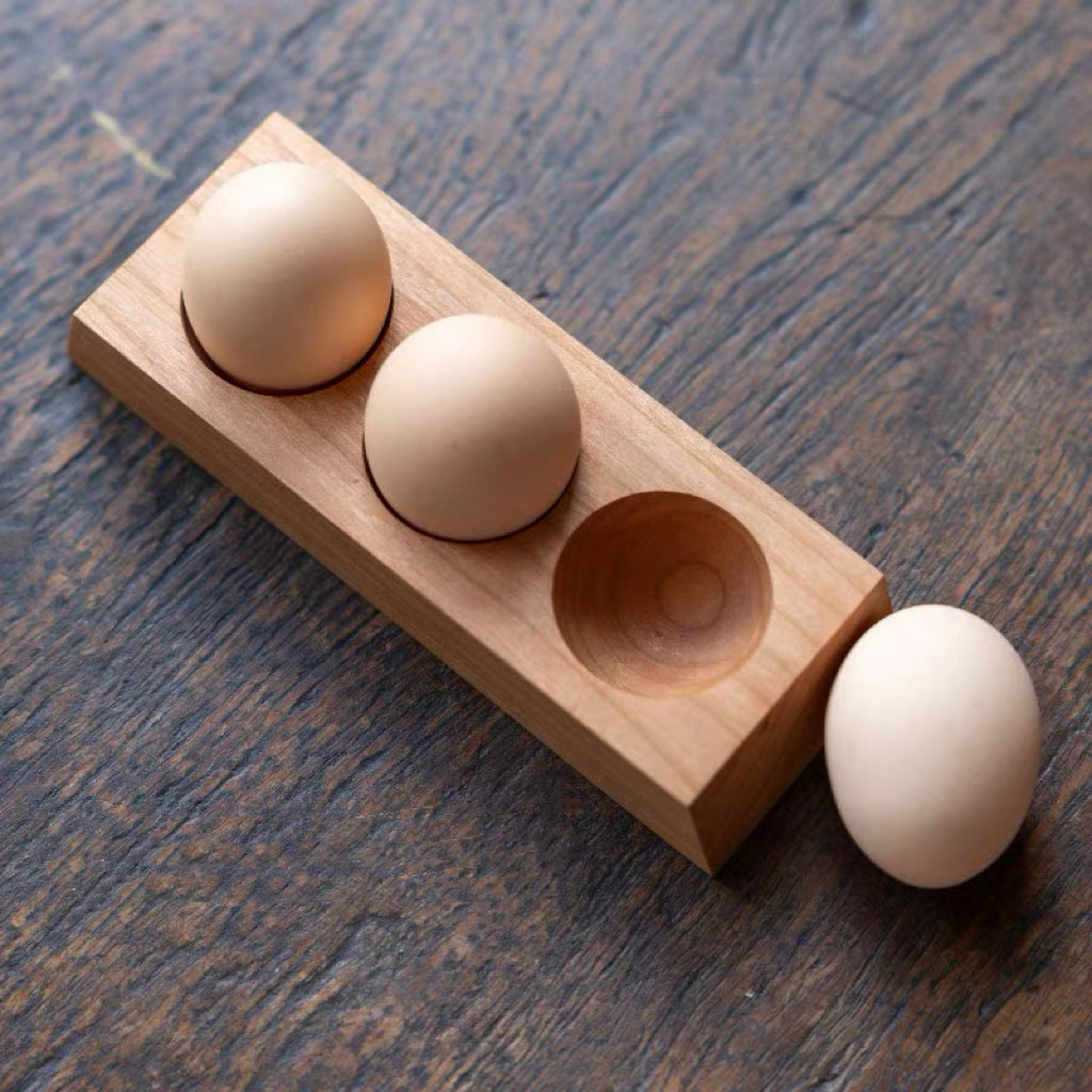 Aureg Wooden Egg Organizer Tray