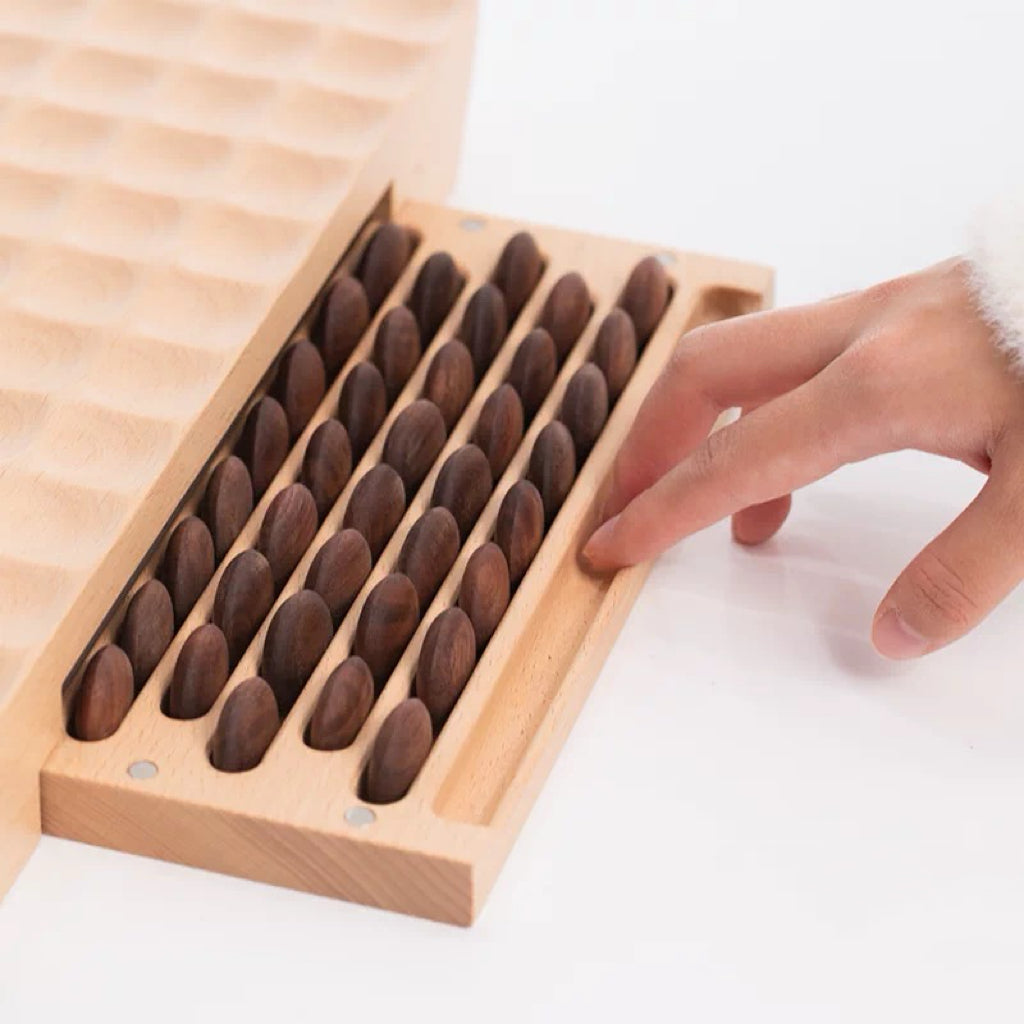 Conjunto de Jogo Gomoku em Madeira Maciça Hokun