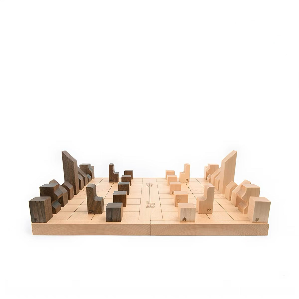 Conjunto de Xadrez Chinês (Xiangqi) em Madeira Sobin