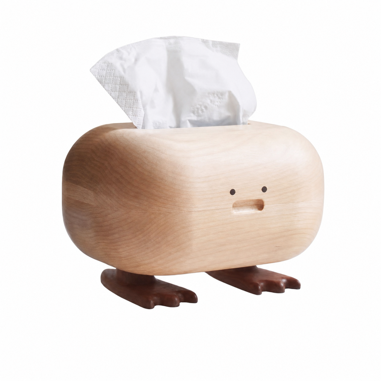 Drewniane pudełko na chusteczki Duckle