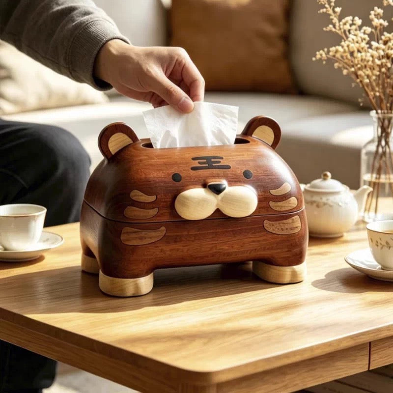 Boma Solid Wood Animal Tissue Box
