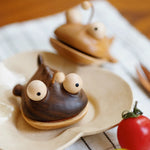 Anglerfish Walnut Snack Clip & Fridge Magnet