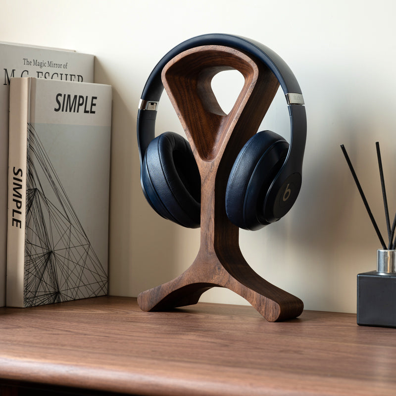 Aurelo premium solid wood headphone stand