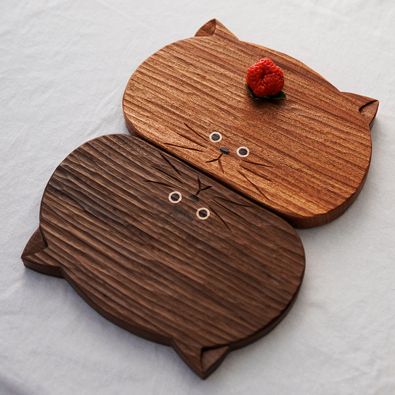 Bearly Cute solid wood serving platter