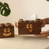 Black Walnut Wood Tissue Storage Box for Home