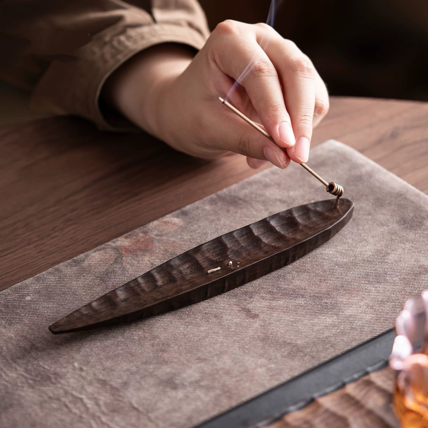 Boat Shaped Incense Stick Holder