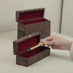 Briar Solid Walnut Fountain Pen Box