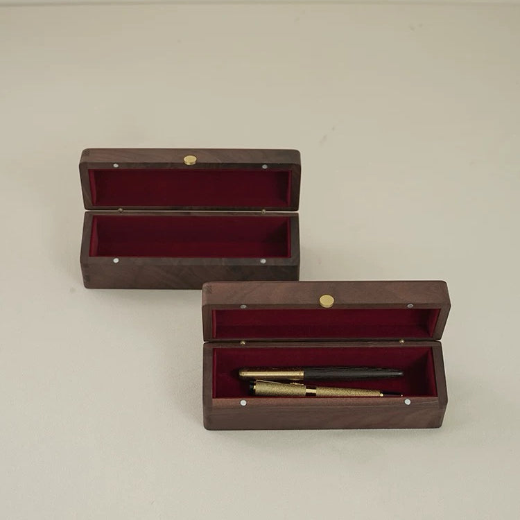 Briar solid wood pen storage box