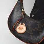 Cat Dog Lover Wooden Keychain