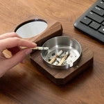 Cedar Walnut Windproof Ashtray