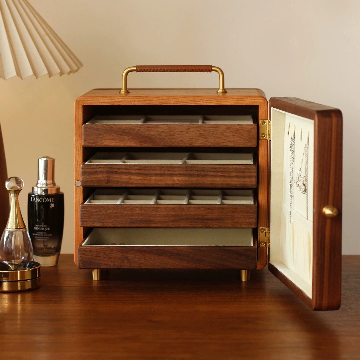 Christmas gift idea: Solid Wood Jewelry Box Xmas edition