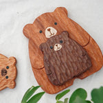 Creative Bear Black Walnut Coasters