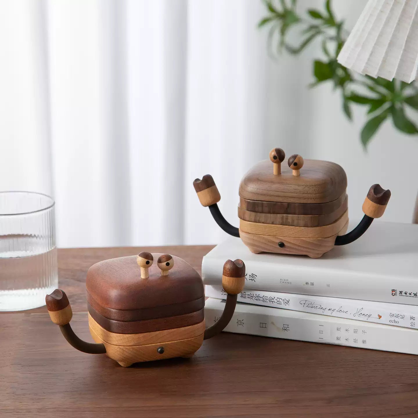 Creative Crab Solid Wood Coasters
