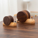 Creative Solid Wood Snails Coasters