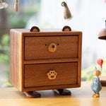 Cute Bear Desk Storage Cabinet