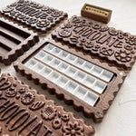 Elegant Choco Black Walnut Watercolor Palette Box for artists
