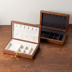 Elegant Lunara Chocolate Black Walnut Jewelry Box