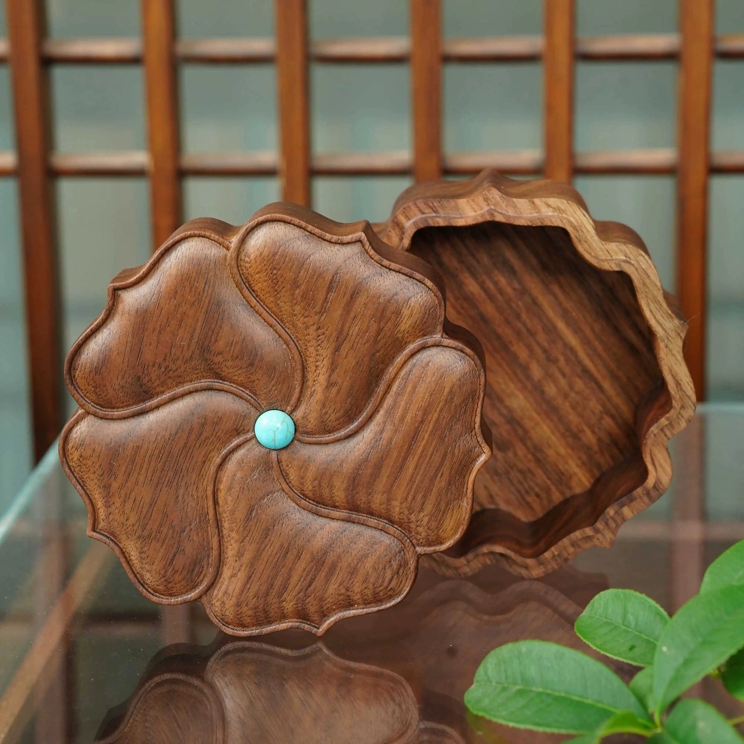 Handcrafted Walnut Blossom Jewelry Box