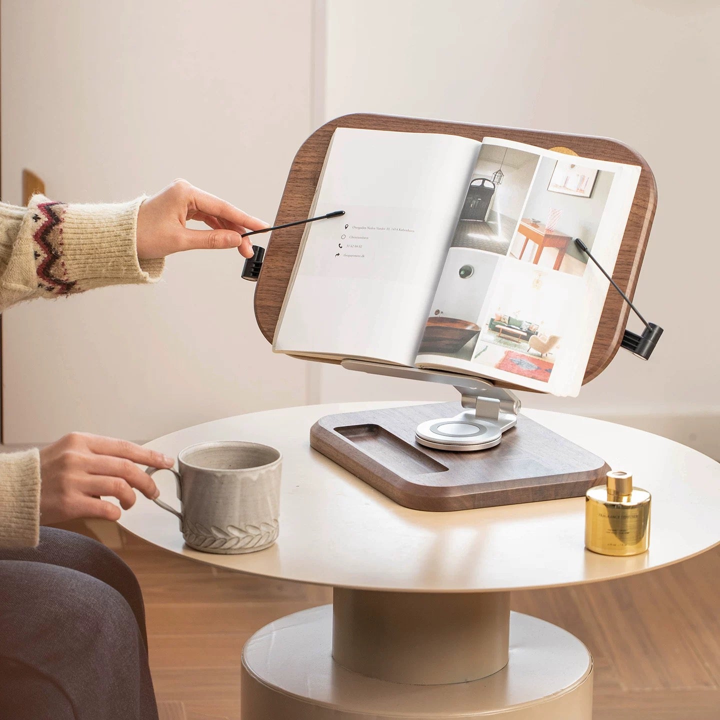 Blake Walnut Reading Stand