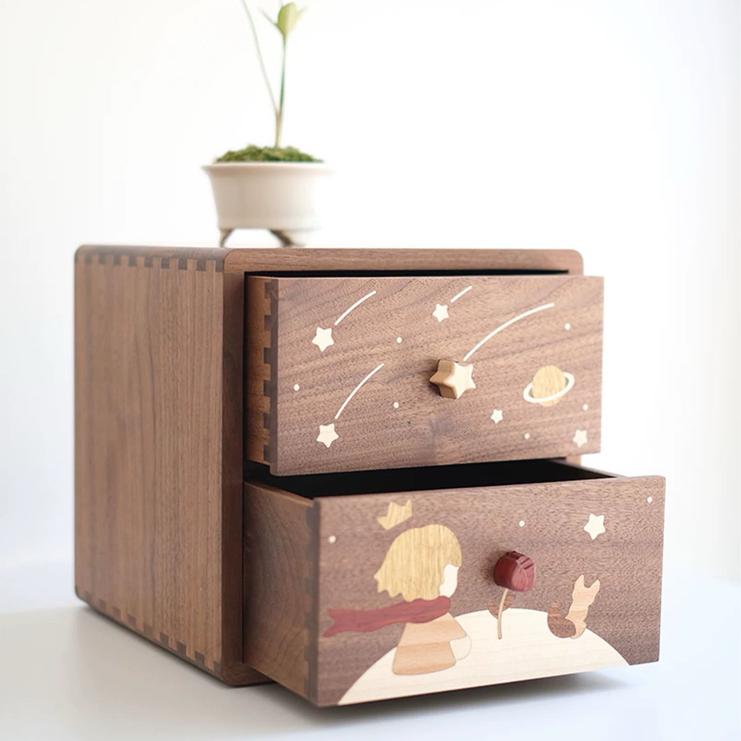 Carter Wooden Two-Drawer Storage Cabinets