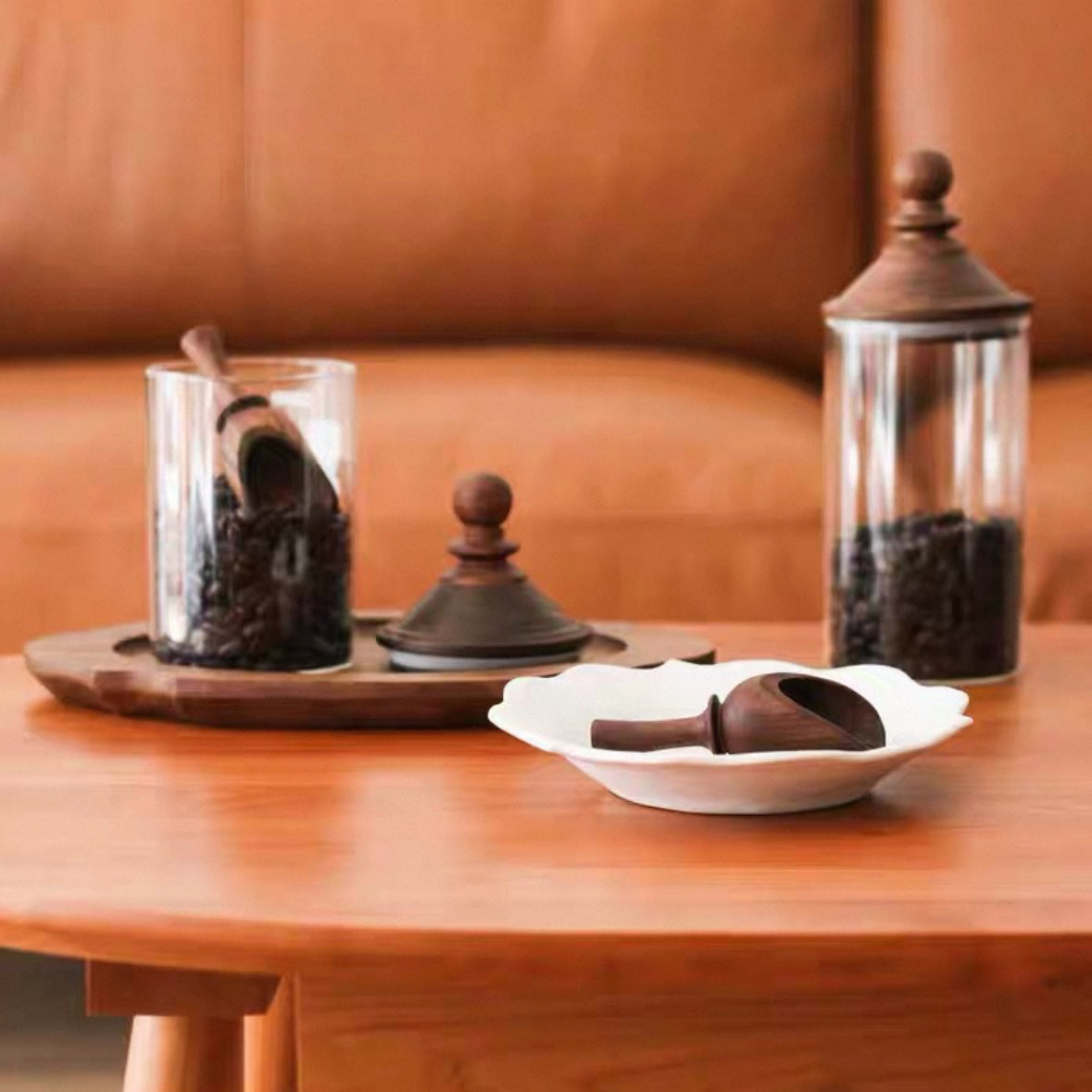 Beanery Walnut Coffee Bean Scoop