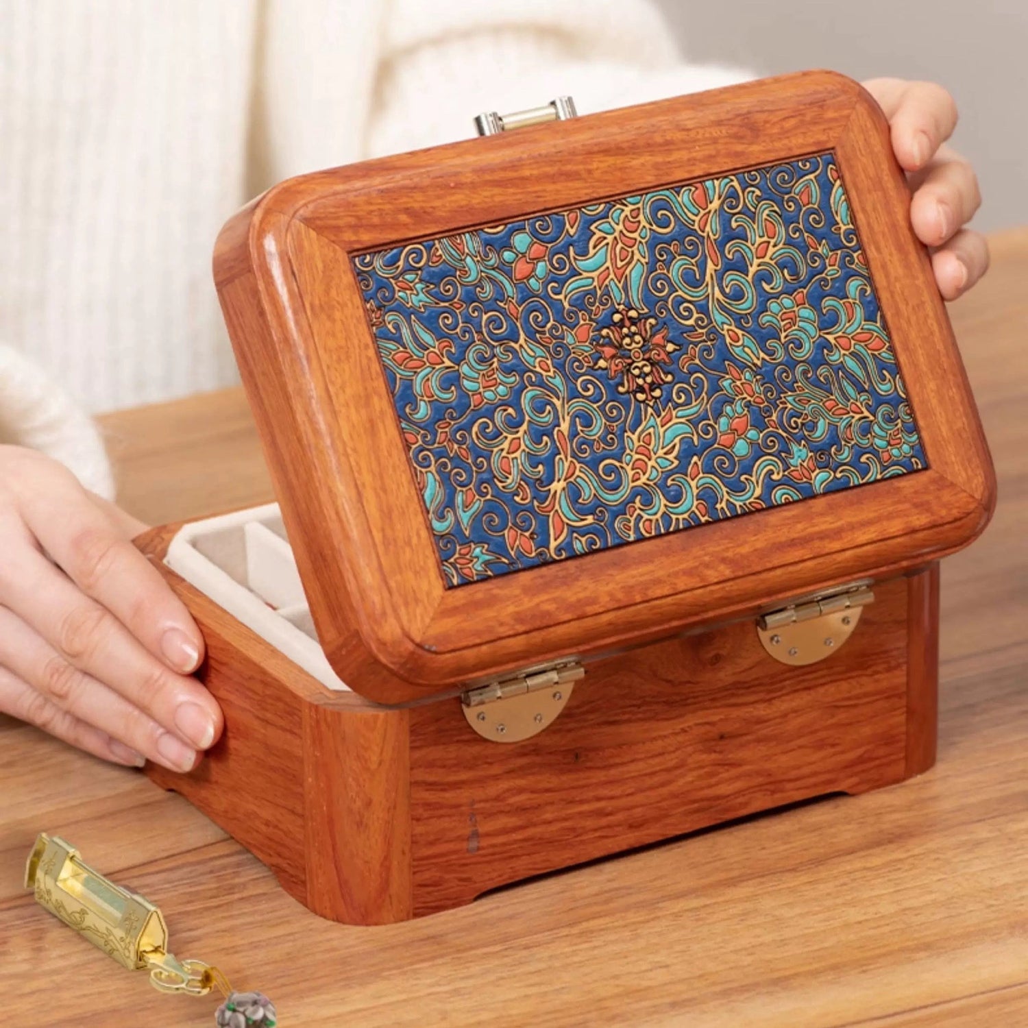 Ambre Rosewood Jewelry Box