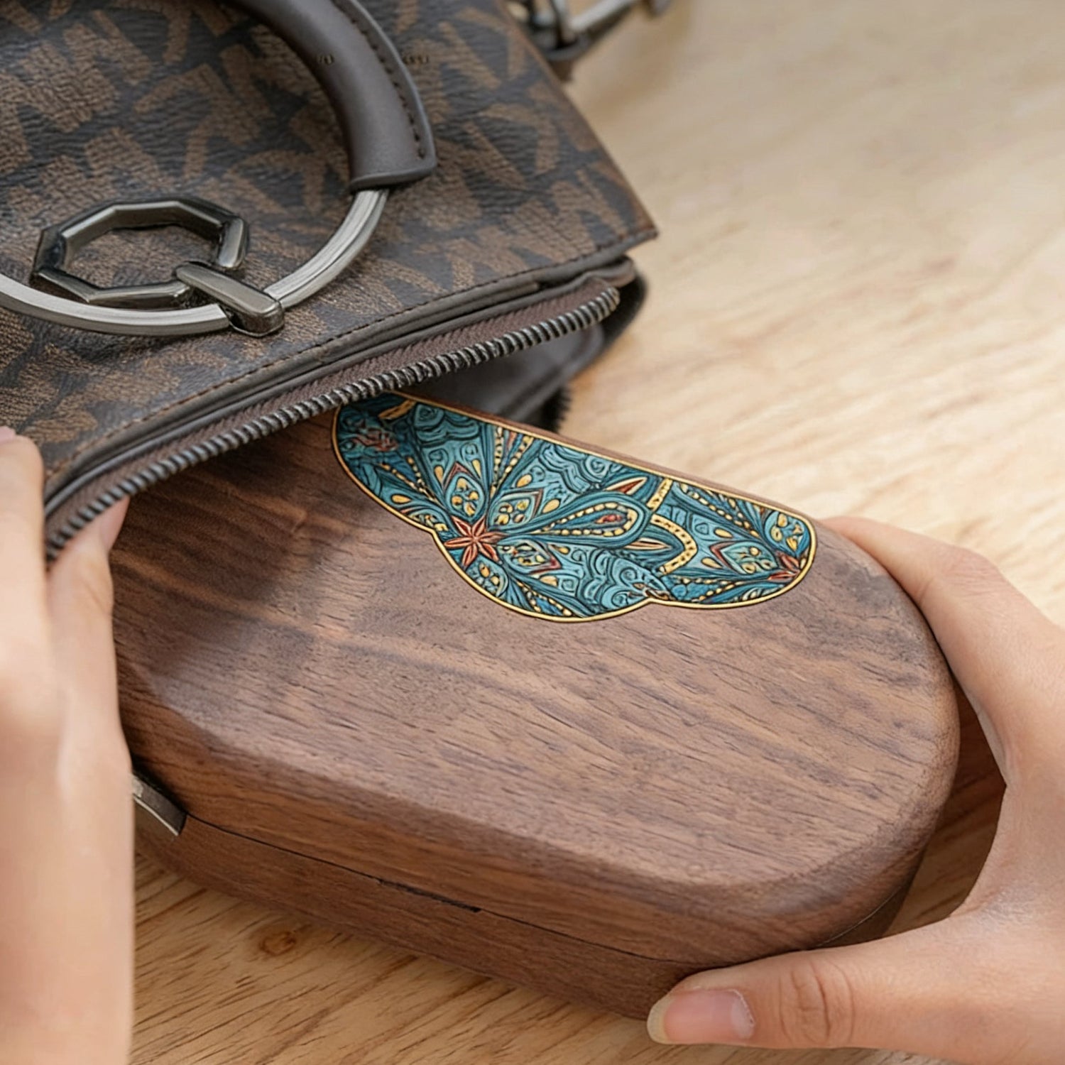 Roche Walnut Jewelry Box