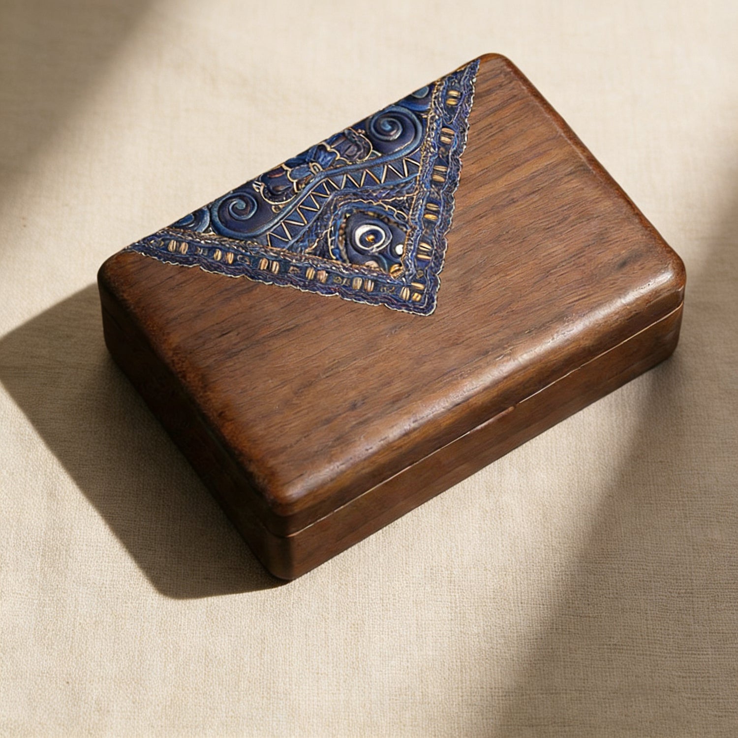 Roth Walnut Jewelry Box with Mirror