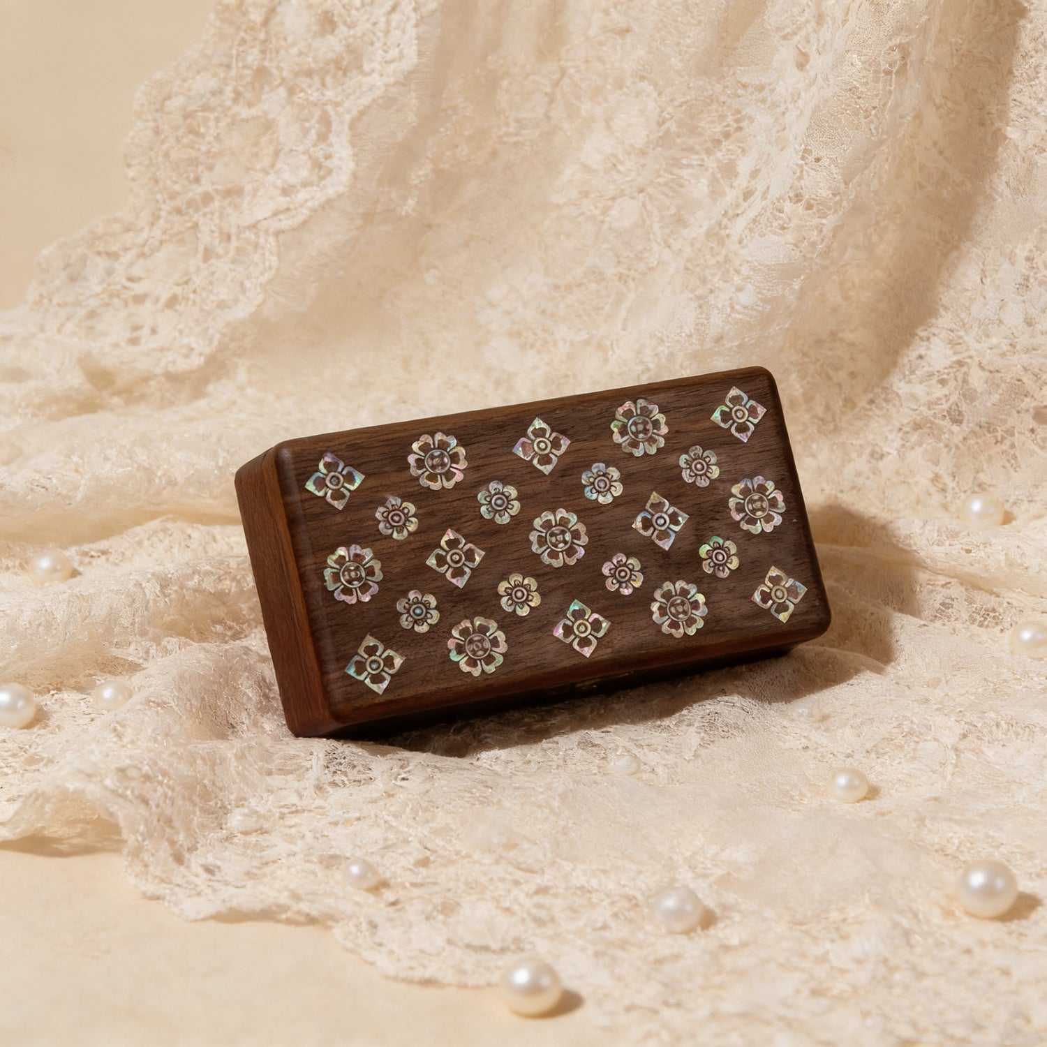 Laia Mother-of-Pearl Inlay Jewelry Box
