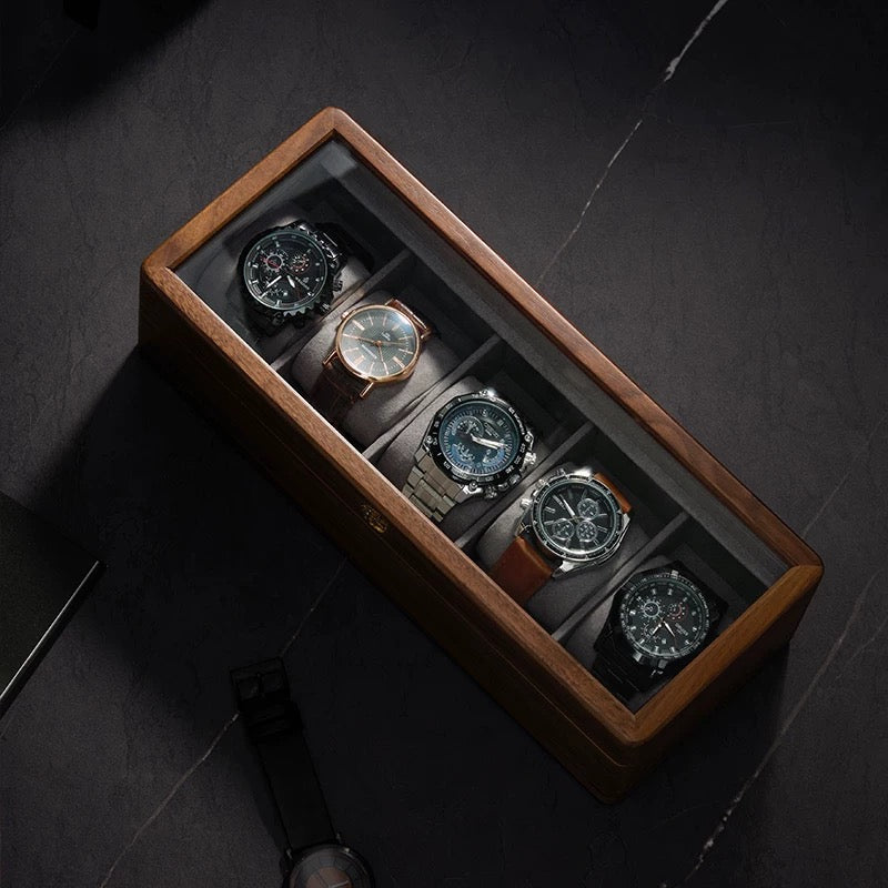 Winston Minimalist Walnut Watch Collection Box