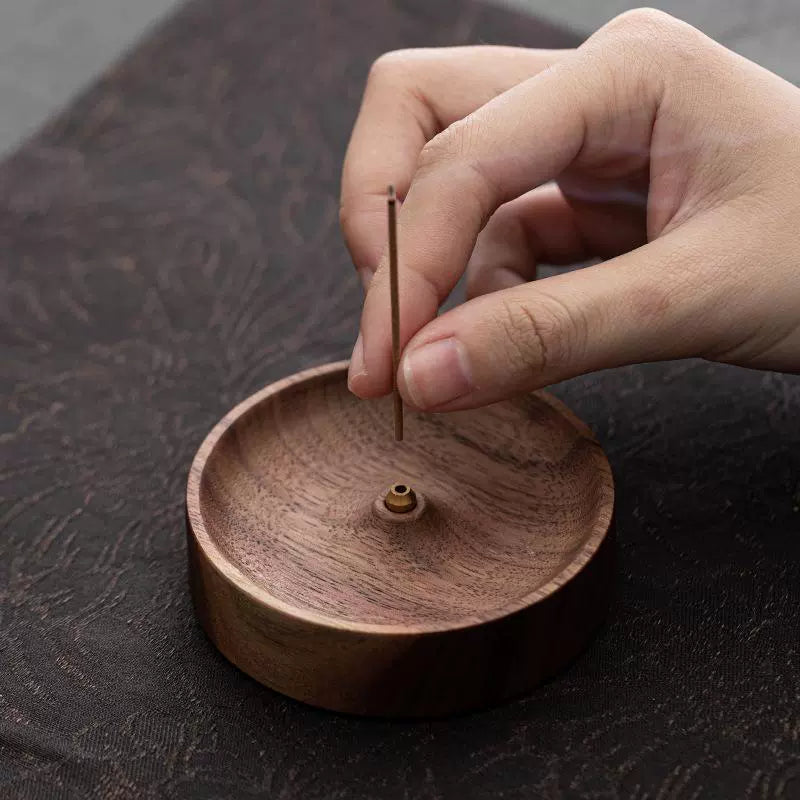 Long Wooden Incense Stick Ash Catcher for Zen Space