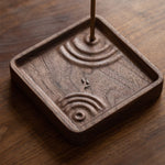 Natural Walnut Incense Burner for Relaxation