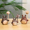 Natural Walnut Toto Figurine with Lollipop Diffuser for Essential Oils
