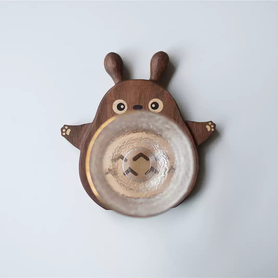 Premium Totoro Walnut Coaster