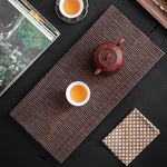 Rishi Rectangular Black Walnut Tea Tray