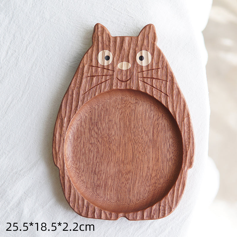 Small wooden tray with cute Toto design