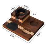 Solid Walnut Coffee Tool Holder