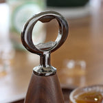 Squishy wooden bottle opener for beverages