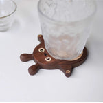 Totoro Walnut Drink Coaster