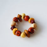 Unique natural wood fruit jewelry
