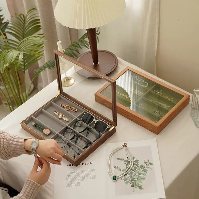 Vireo Solid Wood Sunglasses Organizer