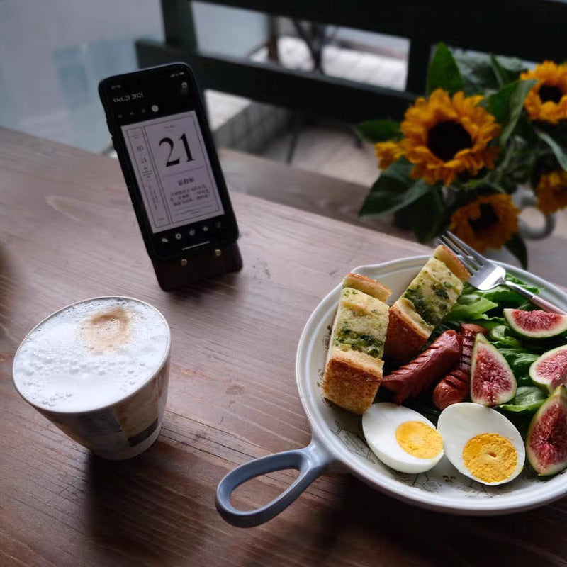 Walnut Minimalist Phone Holder