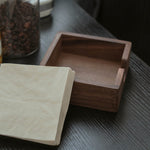 Wooden Cube Tissue Holder